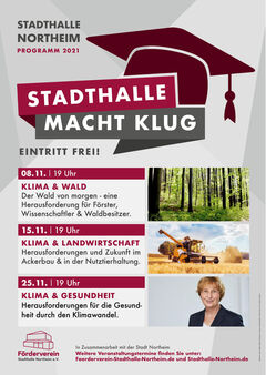 Klima und Gesundheit in der reihe "Stadthalle macht klug" ( 2 G - Regel findet Anwendung ) 